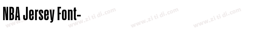 NBA Jersey Font字体转换